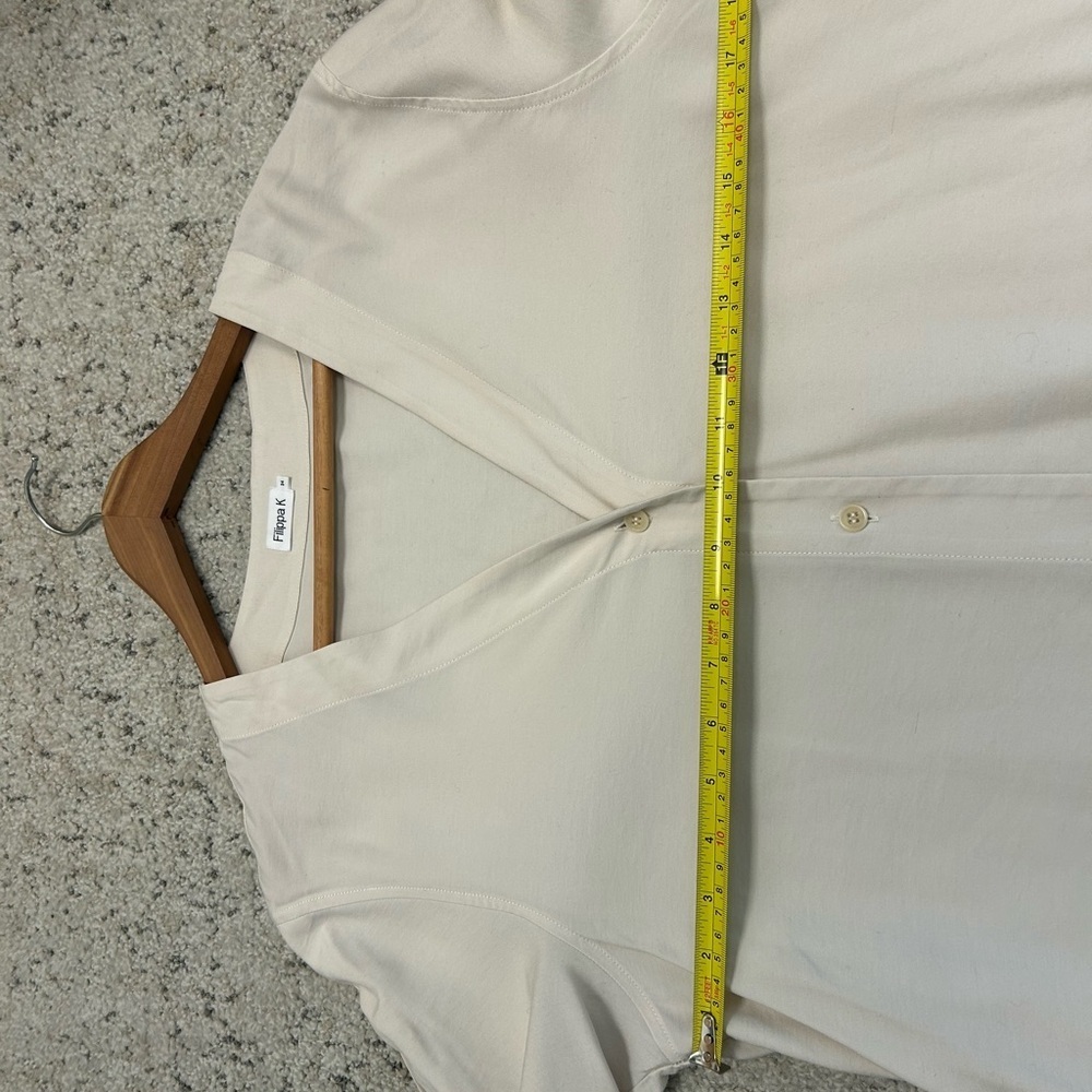 Filippa K “Isobel” NWOT size 34 (4 US) dress shirt in ivory/cream oversized - Picture 11 of 16
